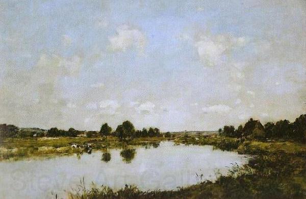 Eugene Boudin Deauville - O rio morto